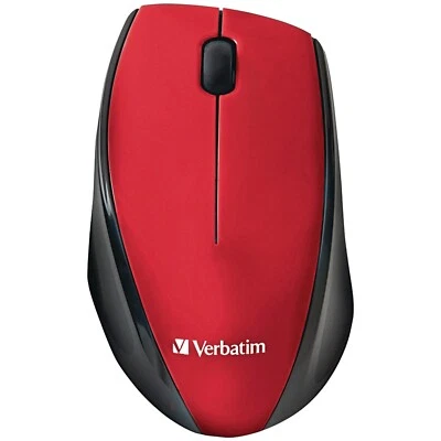 VERBATIM 97995 Wireless Multi-Trac Blue LED Optical Mouse (Red) - Image 1 of 4
