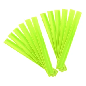 12 Pcs Reflective Wrist Strap Night Run Safety Strips Reflector Snap Bands、 - Picture 1 of 12