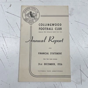 ORIGINAL VINTAGE AFL VFL Collingwood FC Annual Report Booklet 1956 Report - Picture 1 of 10