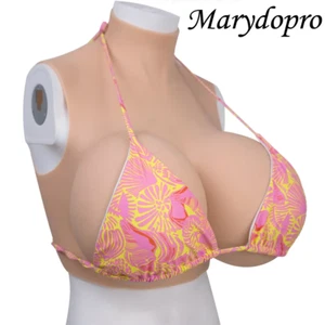 Silicone Breast Forms Breastplate Fake Boobs for Crossdressers Cosplay S Cup - Picture 1 of 10