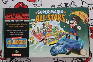 CONSOLA SUPER NINTENDO SNES EDICION SUPER MARIO ALL STARS CON CAJA PAL ESPAÑA - Imagen 1 de 23