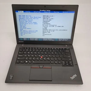 LENOVO ThinKpad T450 Core i5-5300U 2.30GHz 8GB RAM No HDD 14" - Boot to Bios - Picture 1 of 14