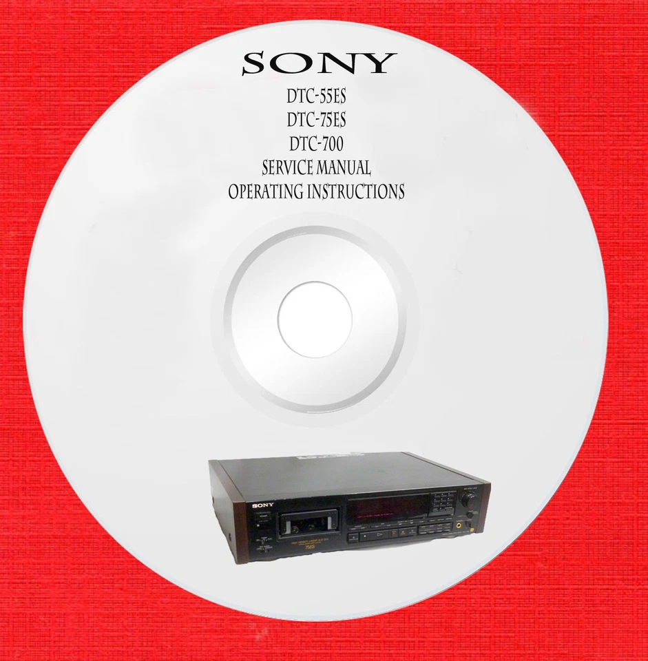 Sony DTC-55ES DTC-75ES DTC-700 Service manual on 1 cd in pdf format  - Image 1 of 1