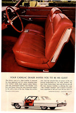 1964 Print Ad Cadillac Dealer Invites You to Be His Guest Twlight Sentinel Red
