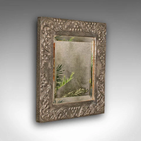Small Antique Wall Mirror, English, Hall, Art Nouveau, Early 20th Century, 1920 Cover