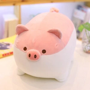 16 Inch CUTE Fat Pig Soft Plush Pillow Piggy Stuffed Animal Doll Toy Gift Pink - Picture 1 of 4
