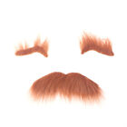 Light Brown Self Adhesive Hair Props for Masquerade or Costume Parties