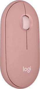 Logitech Pebble Mouse 2 M350s Slim Bluetooth Wireless Mouse - Rose - Picture 1 of 10