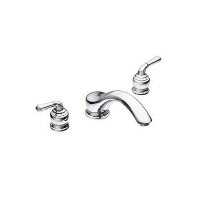 New Moen Monticello 86950 Roman Tub Bathroom Faucet In Chrome with Valve - Image 1 of 2