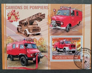 Togo 2010 / Fire Trucks / 1v s/s CTO - Picture 1 of 1