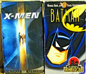 PRE-OWNED X-MEN VHS & ANIMATED BATMAN VHS TAPES - Foto 1 di 6