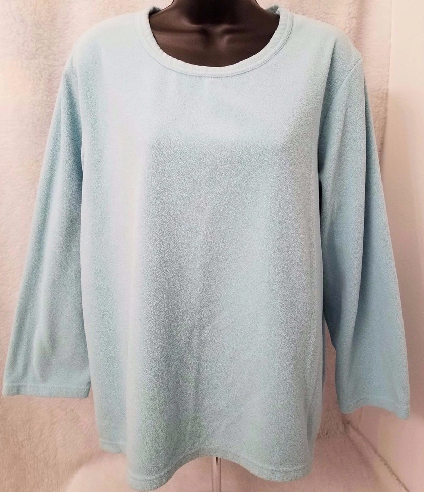 Camisa para dormir Vanity Fair para mujer talla L grande azul polar Foto 1 de 3