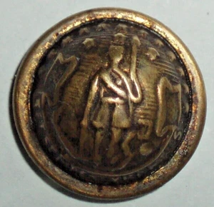 HISTORIC ANTIQUE 1830 VIRGINIA CONFEDERATE SIC SEMPER TYRANNIS MILITARY BUTTON - Picture 1 of 17
