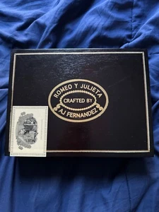 Romeo y Julieta AJ Fernandez Robusto Empty Wood Cigar Box 9" x 6" x 2" - Picture 1 of 3