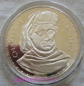 MED11402 - MEDAILLE CHARLES VI KÖNIG VON FRANKREICH 1380-1422 in Silber - Bild 1 von 3