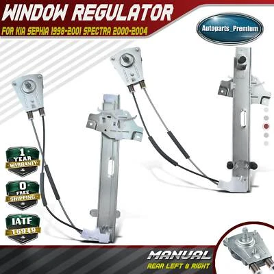 Regulador de ventana manual para Kia Sephia 1998-2001 Spectra 2000-2004 trasero derecho y derecho Foto 1 de 4