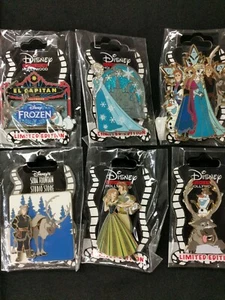 Disney DSF DSSH 2014 Marquee Frozen Pin Set w/ LE 150 Elsa Castle Surprise - Picture 1 of 1
