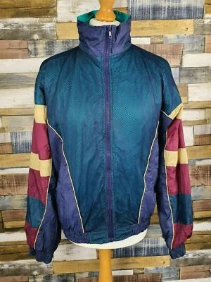 Athletic Works Mens Blue Lightweight Nylon Windbreaker Jacket Size M - Image 1 of 4