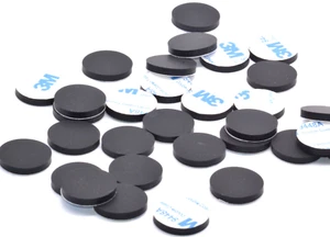 Laptop Computer Silicone Rubber Feet 3/4" x 1/8" Thick 3M Backing 8 Pack - Picture 1 of 5