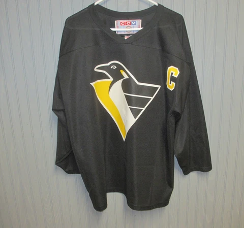 MARIO LEMIEUX #66  PITTSBURGH PENGUINS, Practice Jersey,  CCM 2nd Gen, L Cover