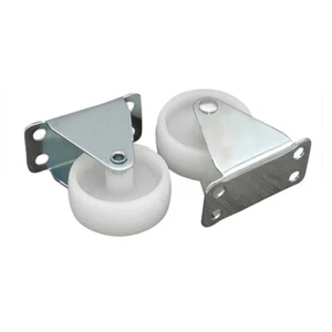 2pcs Fixed Wheels Industrial Wheels Caster Boxes Small Caster Silent Effect - Picture 1 of 15