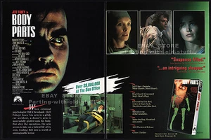 BODY PARTS - Original 1992 Trade AD / ADVERT _ Jeff Fahey _ Lindsay Duncan - Picture 1 of 3