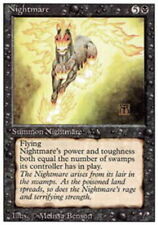 MTG magic cards 1x x1 Moderate Play, English Nightmare 3rd Edition Revised 