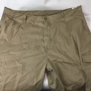 Pantalones Cortos Carga Wrangler Hombres 42 Caqui Bolsillos con Solapa - Imagen 1 de 7