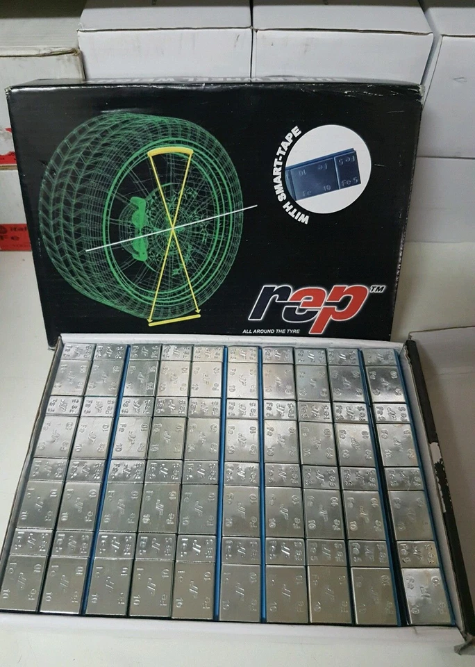 REP Pesi Piombo adesivi equilibratura cerchi auto 50 pezzi MADE in ITALY