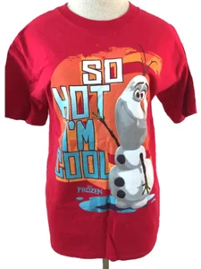 Disneyland Resort t shirt size XL child red Olaf Walt Disney World Frozen Hanes - Picture 1 of 5