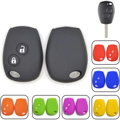Silicone Car Key Fob Case Cove For Renault Clio Kangoo Master Modus Dacia Duster - Image 1 of 4