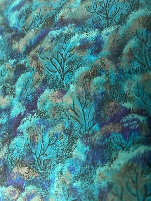 VTG VIP Cranston Quilt Cotton Fabric Trees Branches 63" x 41", NOS - Image 1 of 4