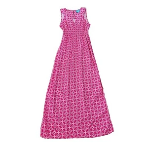 Escapada Maxi Dress Pink Molly Size XS Sleeveless Disney Parks NWT Rayon Barbie - Picture 1 of 12