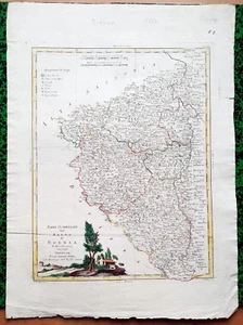 XVIII ème - La Bohême (Rép. Tchèque) - Belle Carte par Zatta 53 x 39 Editée 1780 - Picture 1 of 1