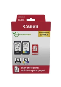 Canon Originaltinte PG-575 / CL-576 (2 Tintenpatronen; Schwarz+Farbe) - Photo Va - Bild 1 von 6