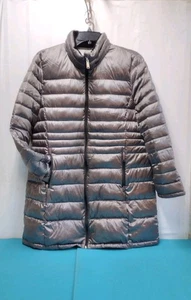 Andrew Marc Damen Entendaunen Stepp Long Puffer Mantel Jacke Zinngrau Gr. XXL - Bild 1 von 11