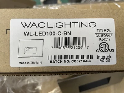 WAC LED Lighting - WL- LED100-C-BN Horizontal Step/Wall Light, Landscape Light - Image 1 of 4