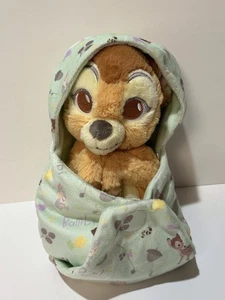 Disney Parks Store Babies Baby Bambi in a Blanket Pouch/Swaddle 10" Plush Toy - Picture 1 of 11