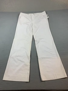 Pantalones Gap Perfect Caqui Mujer 14 Regular Blanco Pierna Ancha Algodón Nuevas Etiquetas Mancha - Imagen 1 de 10