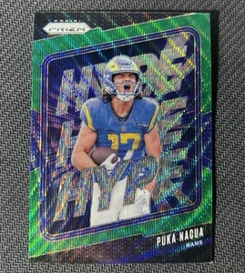2024 Prizm Hype Green Wave #3 Puka Nacua Los Angeles Rams - Foto 1 di 2