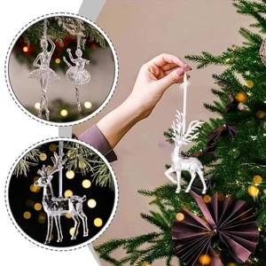 Acryl Weihnachtsschmuck Baumschmuck - Aufhängesimulation transparent * - Bild 1 von 20