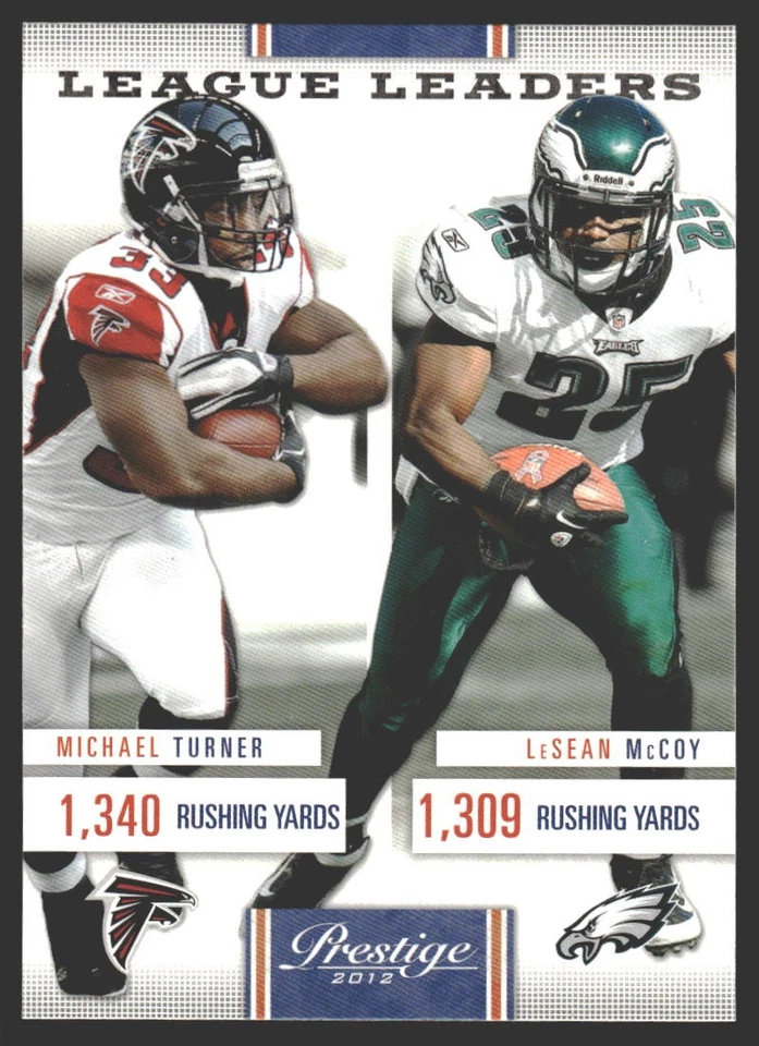 Michael Turner / LeSean McCoy LL #6 2012 Panini Prestige League Leaders - Image 1 of 2