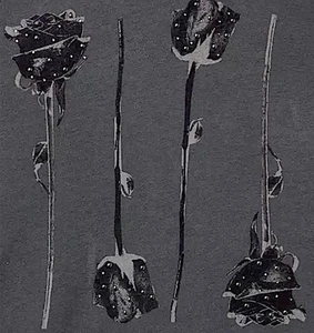TORRID Black Roses Relaxed Embellished T-Shirt NWT Size 3X - Picture 1 of 6