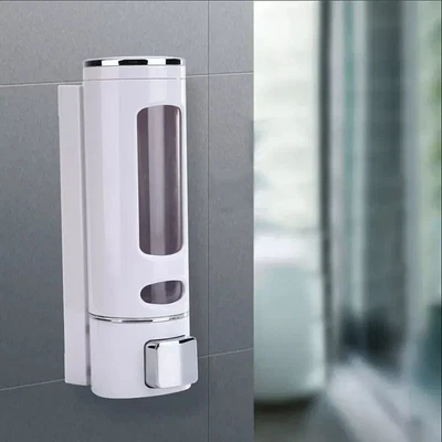 Soap Dispenser Wall Mounted Liquid Bathroom Hand Soap Shower Gel -Shampoo 400ml