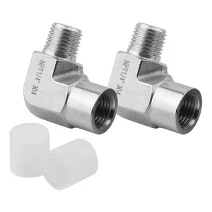 Stabiler und zuverlässiger 90 Grad Winkel 14 Zoll NPT Stecker auf 14 Zoll NPT B - Bild 1 von 12