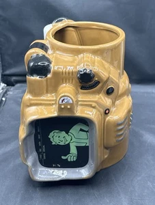 ThinkGeek Fallout 3D Pip Boy Ceramic Mug 45 OZ Fallout Just Funky Robco READ - Picture 1 of 10