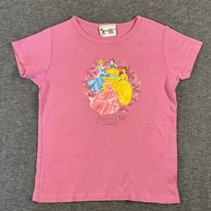 Disney Princess Club Shirt Girls Large Cinderella Belle Aurora Snow White Tee - Picture 1 of 13