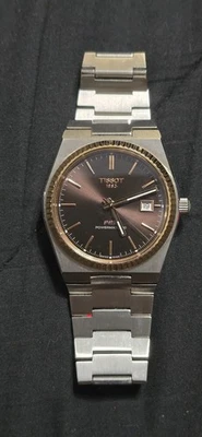 Reloj para hombre Tissot PRX Powermatic 80 oro 18 quilates 40 mm esfera marrón T9314074129100 Foto 1 de 4