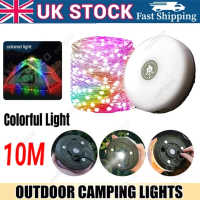 10M Portable Camping String Lights Retractable USB Colorful Lamps Waterproof UK - Image 1 of 4