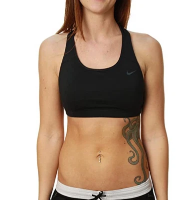 NEW! NIKE [S] Women's DRI-FIT HIGH SUPPORT Gym/Yoga Sports Bra-Black 622076-010 - Image 1 of 2